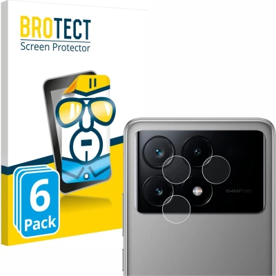 Afbeelding van BROTECT Screenprotector voor Xiaomi Poco X6 Pro (ALLEEN Camera Lens) Folie Beschermfolie transparant (6 Stuks)