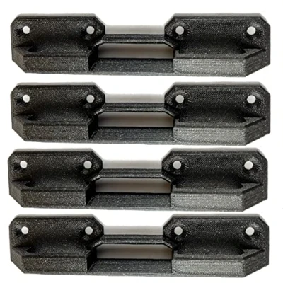 Afbeelding van ULROAD 4 x houders voor L Boxx Bosch Sortimo SAFE zekering, fixatie, om vast te schroeven, alle gereedschapskoffer, rolplank, rolwagen, zelf bouwen, montageaccessoires