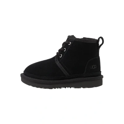 Afbeelding van UGG JongensMeisjes Neumel II enkellaarsje van suède in de kleur Zwart, maat: 27,5