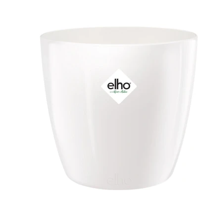 Afbeelding van Bloempot Brussels diamond rond 18 cm wit elho