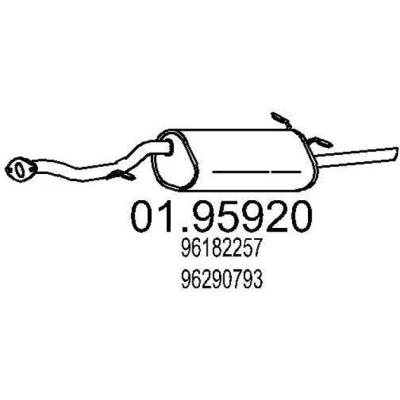 Afbeelding van MTS 01.95920 Einddemper 1300mm