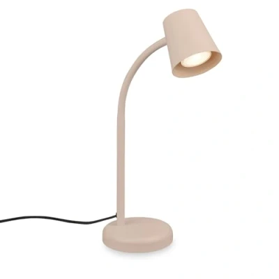 Afbeelding van BRILONER Skriva Tafellamp draaibaar bureaulamp bedlamp met kabelschakelaar GU10 fitting Ø13 x 38.5 cm beige