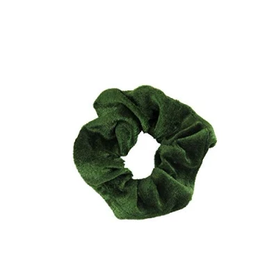 Afbeelding van Verpakking van 2 fluwelen scrunchies (groen)