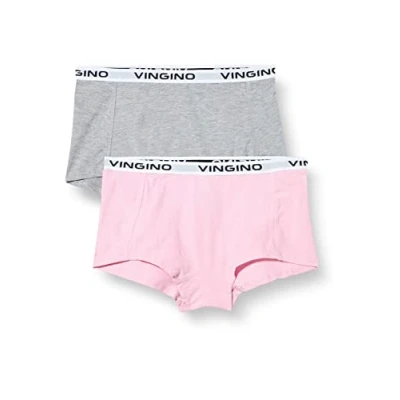 Afbeelding van Vingino shorts set van 2 lichtroze/grijs melange