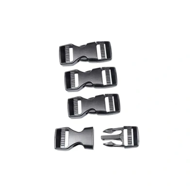 Afbeelding van BAIWOAK 19 mm brede dubbele verstelbare snelsluiting aan de zijkant en 4 stuks 20 plastic gesp clips snaps voor webband riem