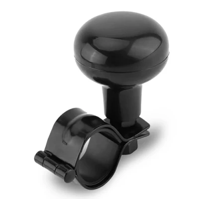 Afbeelding van Stuurknop, universele auto stuurknop Spinner bal stuurwiel assistent knop stuurhendel voor vrachtwagen tractor (zwart) Stuurwielen