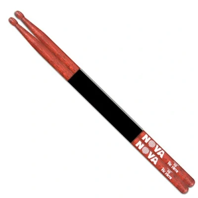 Afbeelding van Nova by Vic Firth N5BR 5B drumstokken met houten tip, rood