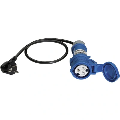 Afbeelding van Benning meetadapter randaarde stekker cee cara koppeling blauw 044143