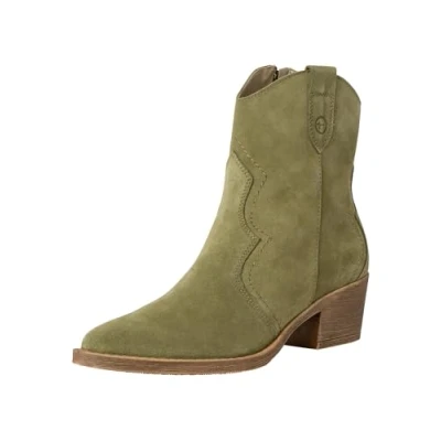 Afbeelding van Tamaris Cowboy/Bikerlaarsjes, Dames, Maat: 36, Sage Leer