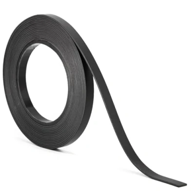 Afbeelding van Magstick I 1x Magnetische strip zwart ca. 1 cm x 5 m magneetband voor markering verdelen op whiteboard kalender lijnen niet zelfklevend mag_280