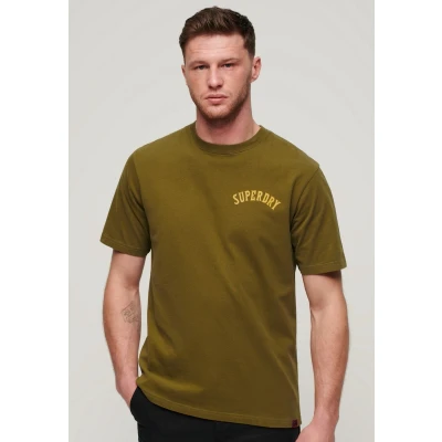 Afbeelding van Superdry Tattoo Graphic Tshirt print, Heren, Maat: Medium, Fir green
