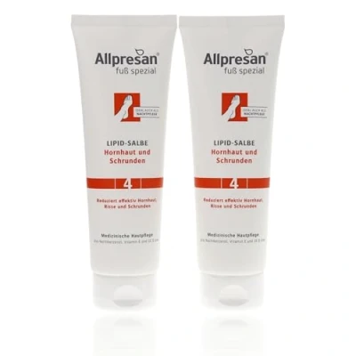 Afbeelding van Allpresan Fu spezial Nr. 4 lipidezalf tegen eelt en kronden voetzalf voor dagelijkse verzorging van verhoornde voeten 2 x 125 ml