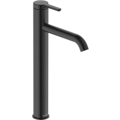 Afbeelding van Duravit c 1 eengreeps wastafelmengkraan zwart mat 196x40x322 mm c11040002046