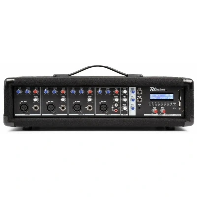 Afbeelding van Power Dynamics PDM C405A 4 kanaals mixer met ingebouwde versterker