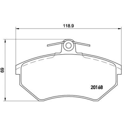 Afbeelding van Brembo Remblokset P 85 011