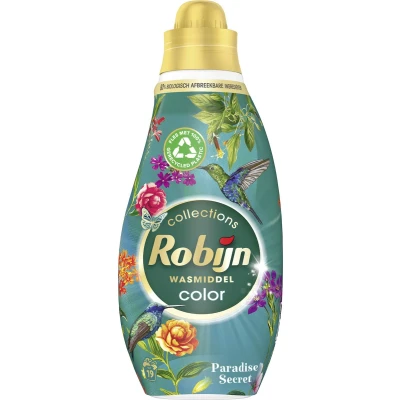 Afbeelding van 2+3 gratis: Robijn Klein &amp; Krachtig Wasmiddel Color Paradise Secret 19 Wasbeurten 665 ml