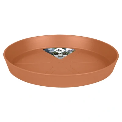 Afbeelding van Elho Loft Urban Schotel Rond 21 voor Buitenaccessoires Ø 20.4 x H 2.9 cm Terra