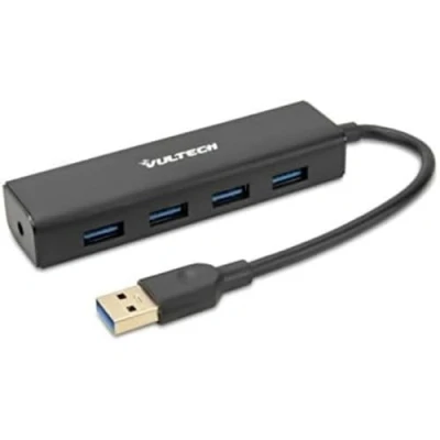 Afbeelding van Vultech 29703 Hub 4 poorten USB, zwart