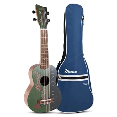 Afbeelding van Gewa Sopraan Ukulele Manoa Seaside K SO SC Surf Club Incl. gevoerde gigbag
