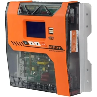 Afbeelding van Y&amp;H MPPT Solar laadregelaar, 20 A, 12 V, 24 36 48 automatische laadregelaar met LCD display, voor AGM, gel, overstroming en lithium acculader