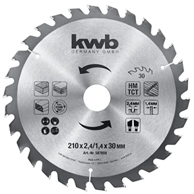 Afbeelding van kwb 587859 Cirkelzaagblad 210 x 30 mm 1 stuk(s)