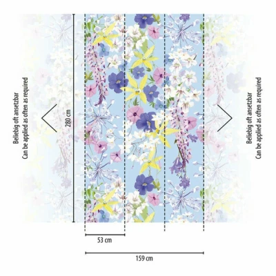 Afbeelding van AS Creation The Wall Travel Styles Multicolor 39196 1 391961 Multicolour / Paars