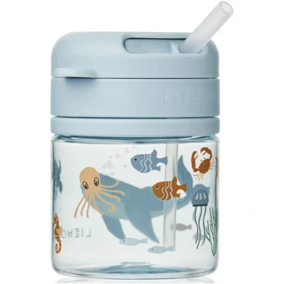 Afbeelding van Liewood drinkbeker met rietje pavia sea creature sandy 280 ml