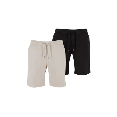 Afbeelding van Urban Classics Stretch Twill Joggshorts 2 Pack Korte broek L Grijs/Zwart