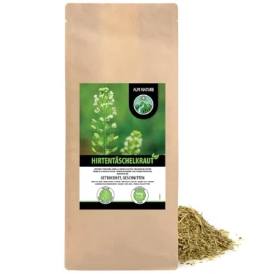 Afbeelding van Alpi Nature Herdermeter (500 g) Shepherd&#039;s Paw Herb gesneden voorzichtig gedroogd 100% puur en natuurlijk om thee te bereiden Pot Tea kruidenthee