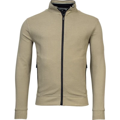 Afbeelding van Baileys Lange MOUW Regular FIT Opstaande Kraag Jacqua Vest, Heren, Maat: 4XL, Dark beige