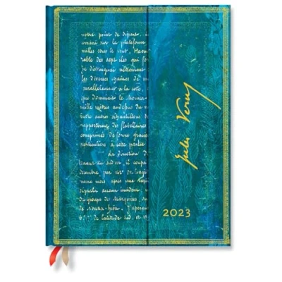 Afbeelding van Paperblanks 12 Month Planners 2023 Verne, Twenty Thousand Leagues Horizontal Ultra (180 x 230 mm)