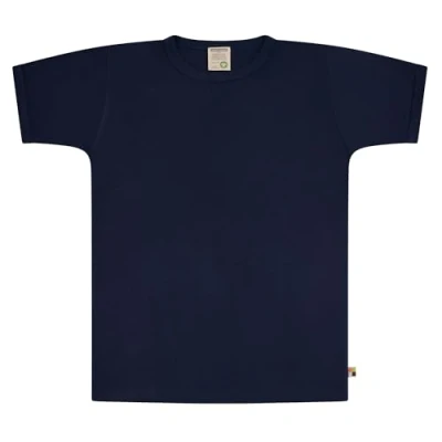 Afbeelding van loud + proud effen T shirt, van biologisch katoen, GOTS gecertificeerd, ultra marine, 86 92