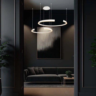 Afbeelding van V TAC VT 7914 W Designer plafondlampen hanglampen IP20 Witte behuizing 48 watt 5150 lumen 3000K