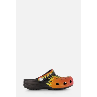 Afbeelding van Crocs Graphic Flames Clogs Slippers zwart Rubber Maat 31