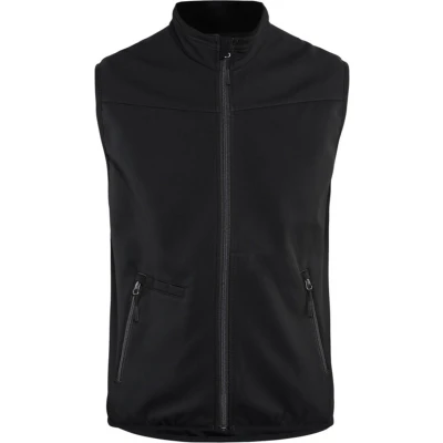 Afbeelding van Blaklader Softshell bodywarmer 3850 2516 Zwart/Donkergrijs XS
