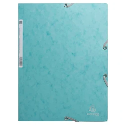 Afbeelding van Exacompta Ref. 55273E karton met 25 Skandi elastiekmappen 3 flappen in glanzend 400g/m2 afmetingen 24 x 32 cm voor A4 documenten Mat blauw
