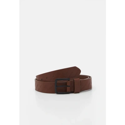 Afbeelding van Urban Classics Allover LOGO BELT Riem, Heren, Maat: Small, Cognacbrown