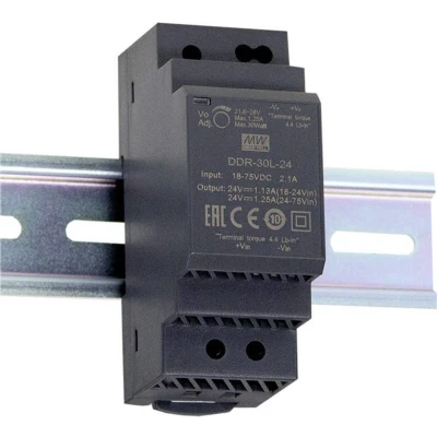 Afbeelding van Mean Well DDR 30G 15 DIN rail DC/DC converter V/DC 2 A 30 W Aantal uitgangen: 1 x Inhoud: stuk(s)