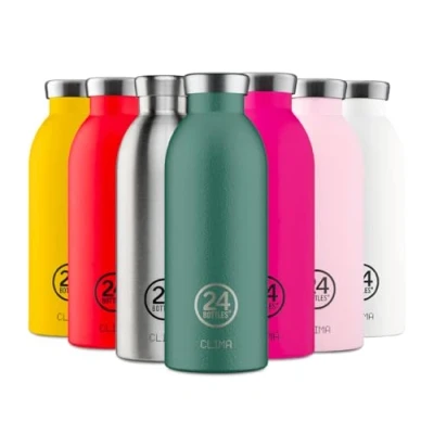 Afbeelding van Thermosfles Groen Moss Green 500 Ml RVS 24Bottles Rover Collection 7,3 X 20,4 Cm