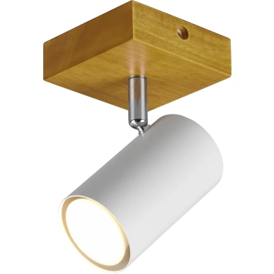 Afbeelding van TRIO MARLEY Spot Wit mat excl. 1x GU10 4,5W Houten element