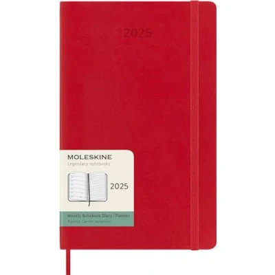Afbeelding van Moleskine 12 Maanden Agenda 2025 Wekelijks Large Zachte Kaft Rood