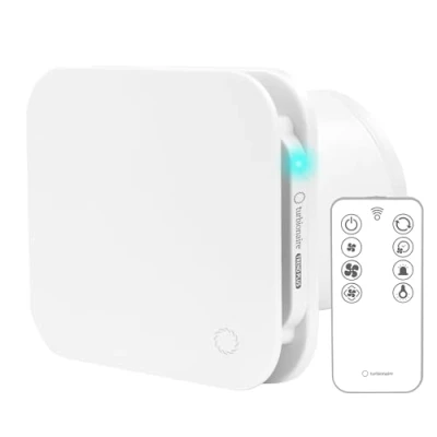Afbeelding van Turbionaire Trend Plus 120 WM Afvoerventilator voor badkamer, keuken, afstandsbediening, multifunctioneel,max. 5,5 W, 7 snelheden+boost, Brushless Motor, terugslagklep, instelbare timer, stil, mm