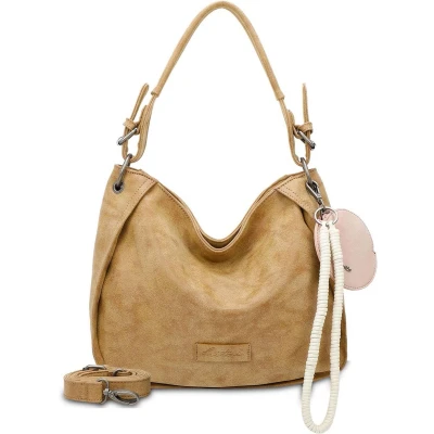 Afbeelding van Fritzi aus Preußen Schoudertas Fritzi04N Vintage Hobo Bag Cracker Lichtbruin
