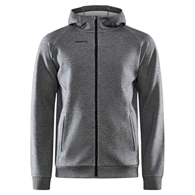 Afbeelding van Vest Craft Men Core Soul Full Zip Hood M Dk Grey Melange L