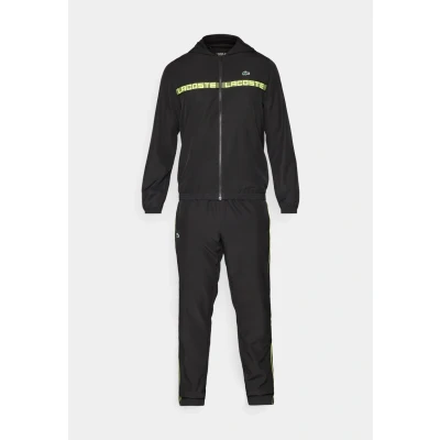 Afbeelding van Lacoste Sport Tennis Tracksuit Hooded SET Trainingspak, Heren, Maat: Large, Black
