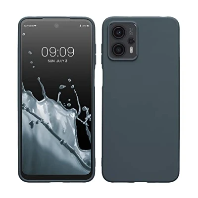 Afbeelding van kwmobile telefoonhoesje geschikt voor Motorola Moto G23 / G13 Hoesje smartphone Back cover in leisteen