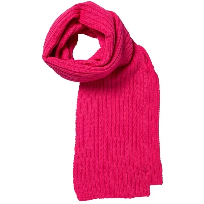 Afbeelding van Apollo Feest sjaal 2 x rib fluor rose One size Carnavals roze Gebreide Gekleurde