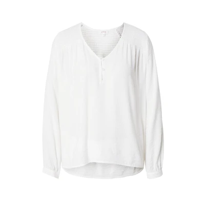 Afbeelding van s.Oliver MET Gesmokte Details Blouse, Dames, Maat: 32, Creme