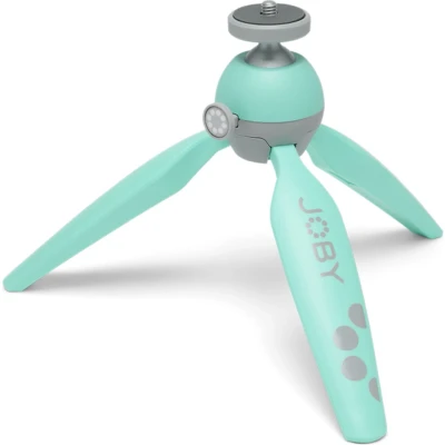 Afbeelding van JOBY HandyPod 2 Kit, tafelstatief voor smartphone, houder GripTight 360 en penhouder, action cam, spiegelloze camera&#039;s, apparaten tot 1 kg, watergroen