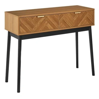 Afbeelding van Console ladekast Design 2 Laden 100cm Bruin Felix